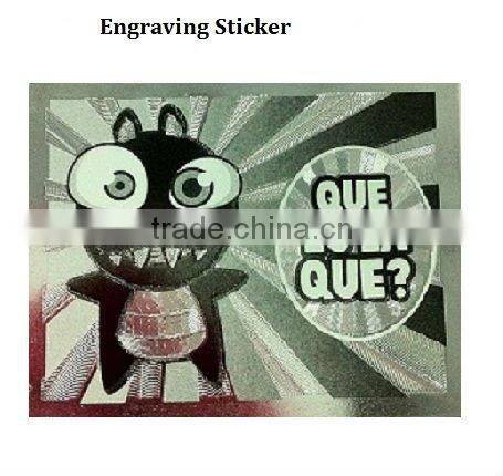 Sticker - Engrave Sticker With Foil Effect