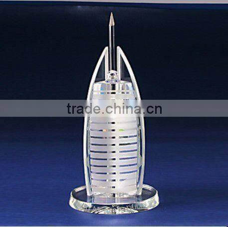 2016 Customized 3d laser crystal building model