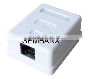 Surface mount box CAT5E UTP 1 port