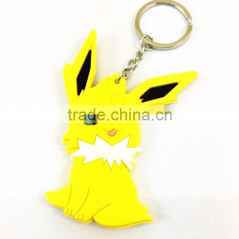 Chinese Supplier Promotional PVC Key chain Animation 2d Key ring