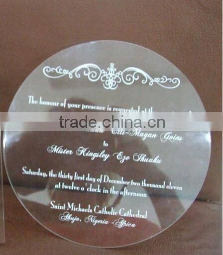 new style butterfly invitation plexiglass wedding invitations