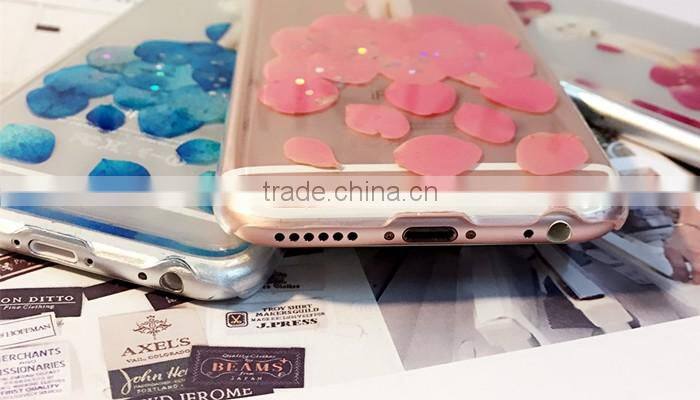 Real Resin Flower Phone Case for Iphone 6s Phone Case for iphone 6 Mobile Phone Case