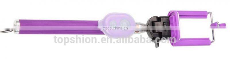 handheld monopad for iphone with mini bluetooth camera shutter