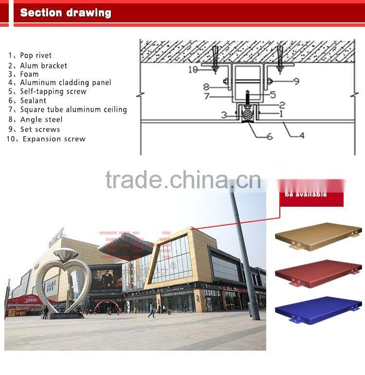 Climate resistant aluminum cladding commercial exterior wall cladding