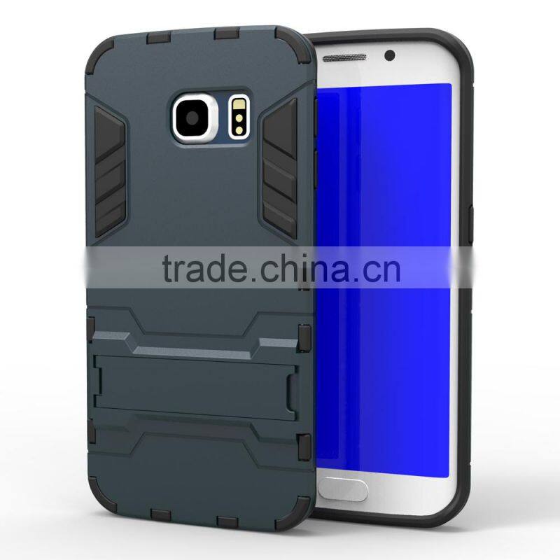 Multi-function hybrid combo stand slim armor case for samsung galaxy s6 edge G925F