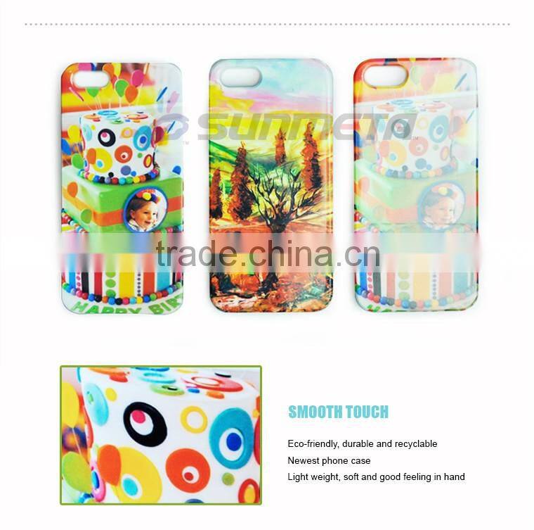 Wholesale customed blank 2D 3D sublimation phone case for Iphone 5