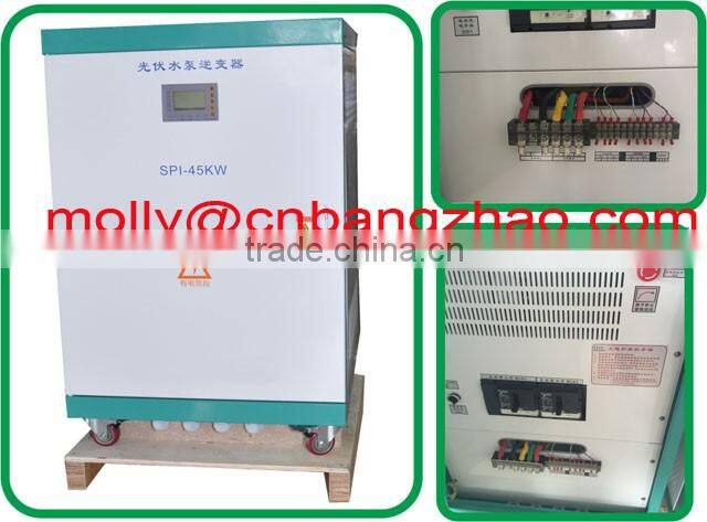 3 phase 30KW compression pump inverter 0-60HZ output with AC bypass function