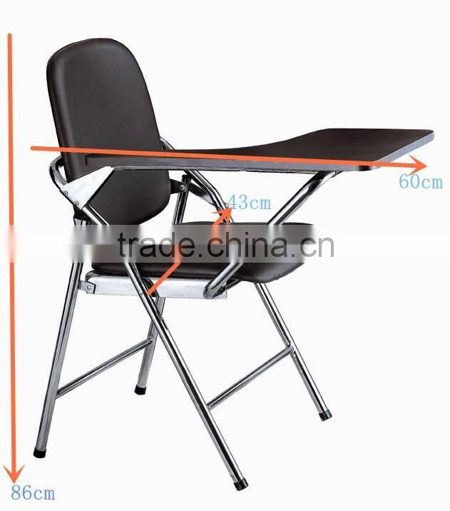 School chair training tablet chair chromed frame AH-007