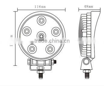 Wholesale 10-30V DC IP68 18W Auto led Work lamp Led Work Light LH-192