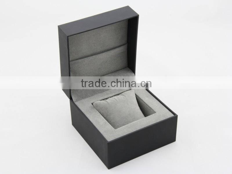 Cube Shape Luxury Black Watch Boxes WIth Pillow Cushion Inside