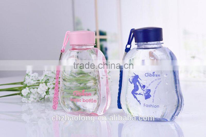 easy carry plastic water bottle for lady