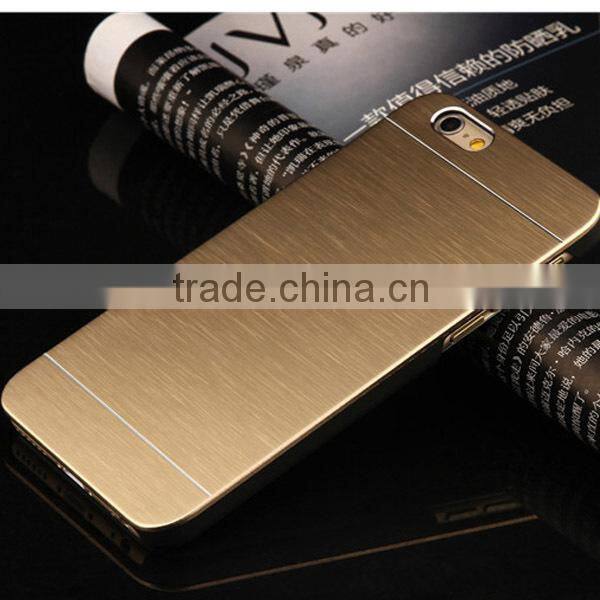 5.5 inch multicolor brushed metal mobile phone shell for Iphone 6 plus