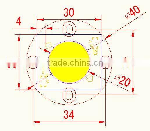 220v ac led chip AC COB Module 2630 12W To 20W High Brightness Epistar Chip With Warranty
