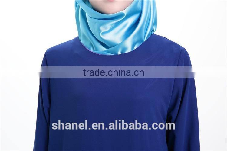latest design muslim women long tops blouse islamic clothing Malaysia chiffon tops