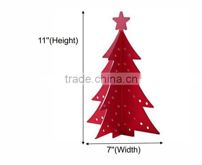 11x7" Christmas Tree Acrylic Plexi decoration Tree Showcase Removable