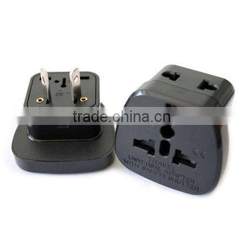 Double socket, CE universal travel adaptor with safety shutter, Australia travel power adaptor