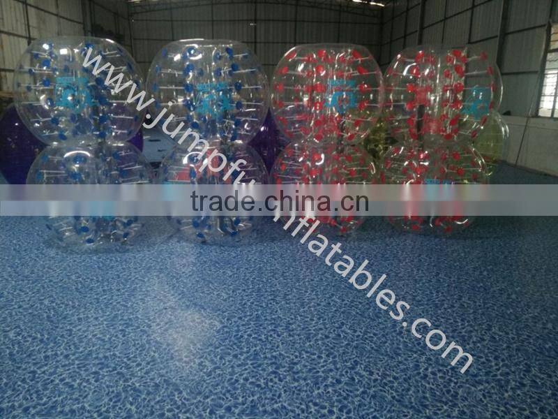 Wholesale 1.5m Football Bubbles cheap PVC body bubble balls and TPU bumper bubble footballs