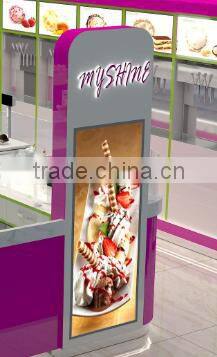 industrial popcorn machine with plywood mall popcorn kiosk coffee kiosk design for sale