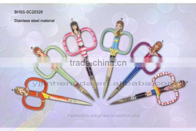 Stainless steel yangjiang cosmetic eyebrow scissors