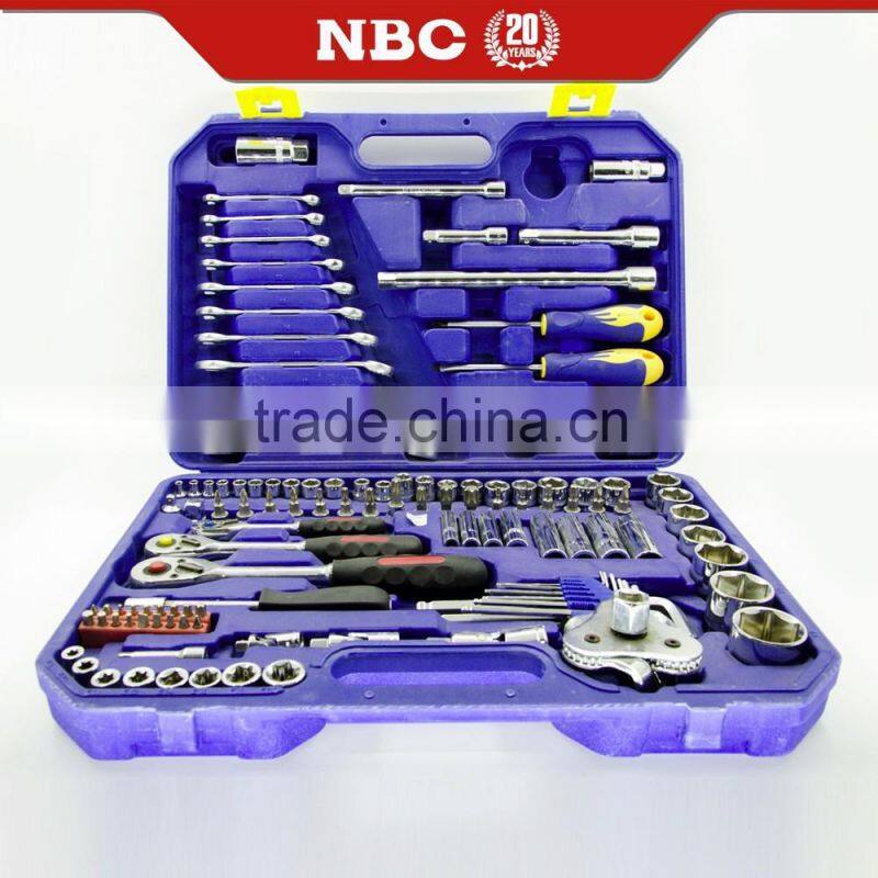 123 pcs Professional Kraft Hand Tools Socket Set For Car