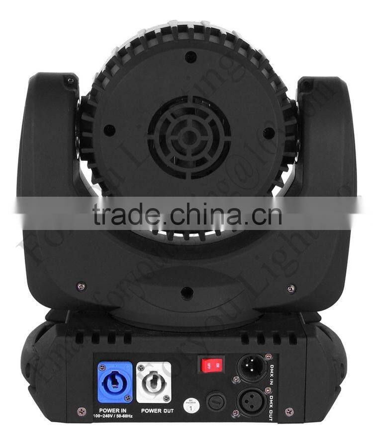 Epsilon Pro Quadbeam 7 Wash Mini Beam 7pcsx 15W 18W RGBWA-UV 6-in-1 LED Moving Head DJ Light