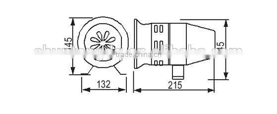 12v 24v electronic piezo fire waterproof Alarm Buzzer with 110db