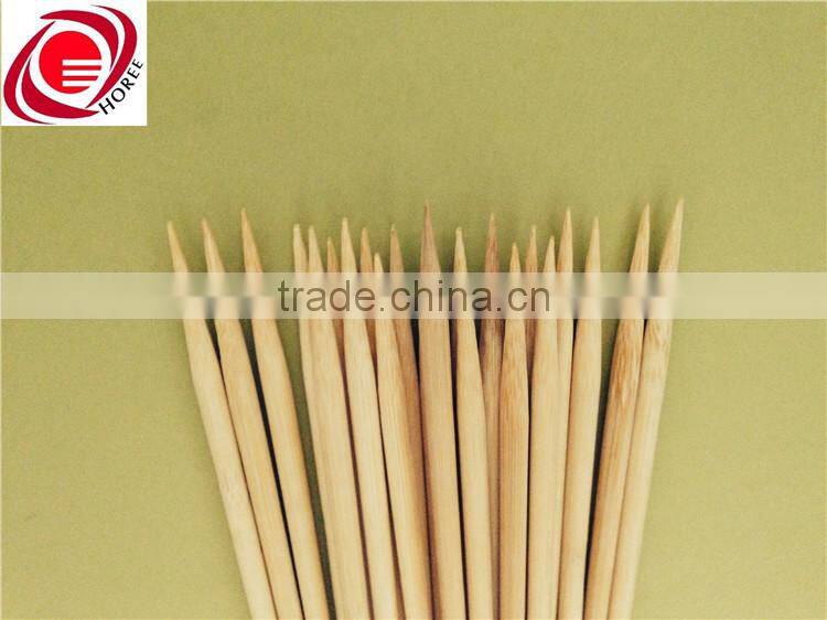 40cm round single-pointed bamboo bbq sticks for wholesale