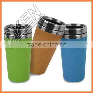 Printed mug coffee set bamboo fiber cup coffee cup