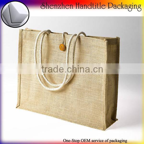 custom size high quality jute beach bags