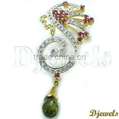 Ruby Earrings, Diamond Gold Earrings, Ruby Jewelry