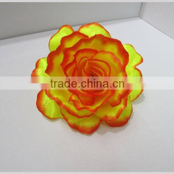 silk gerbera daisy flowers,yellow rose silk flower heads(AM-F-46)