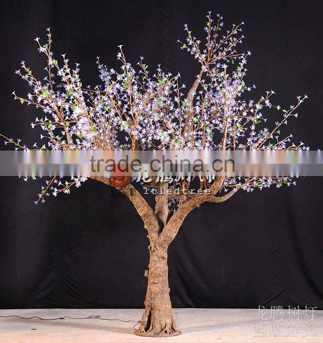 New products 2016 nature trunk Warm white led cherry blossom tree light
