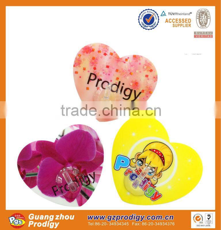 Adhesive reusable magic hooks with PVC