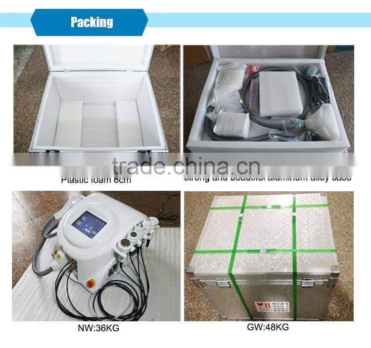 6 treatment handles Elight ipl rf cavitation and ultrasound beauty equipment