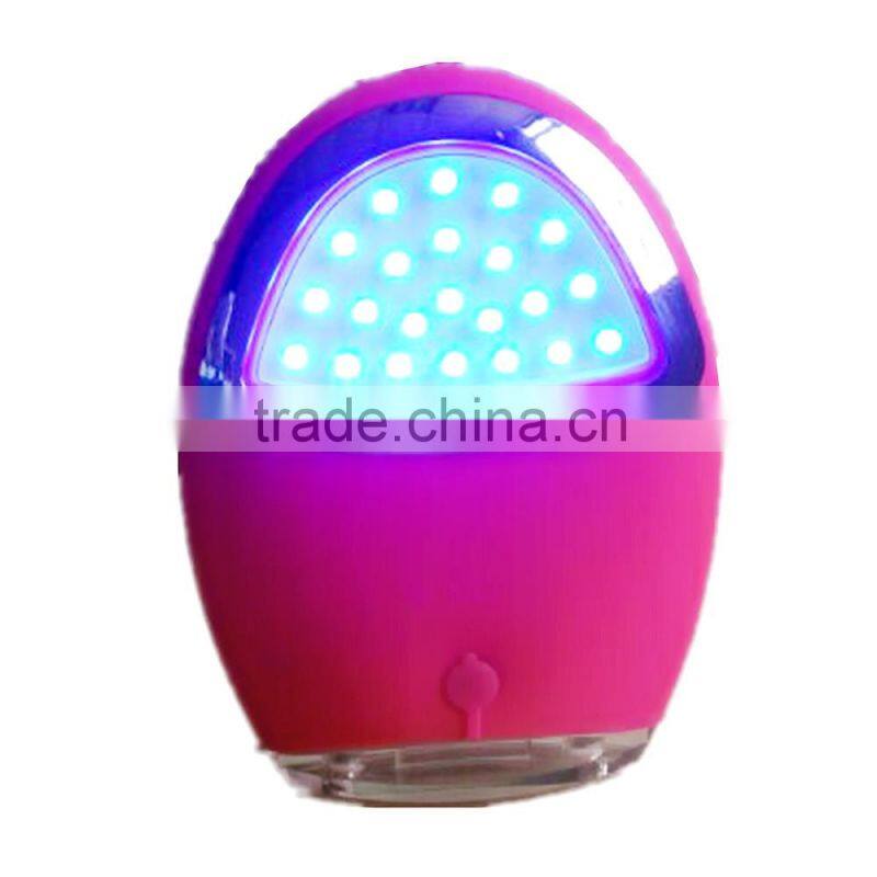 LED Light Vibration Face soft slicon Brush/Bubble-free Cleansing Gel