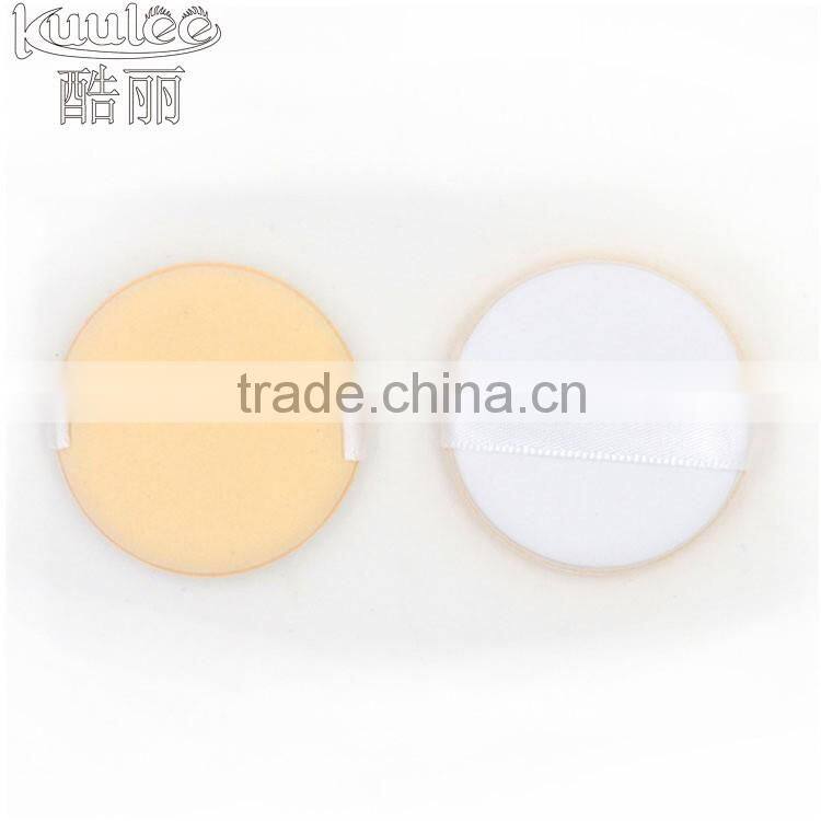 Factory sale round shaped make up cotton loose powder sponge