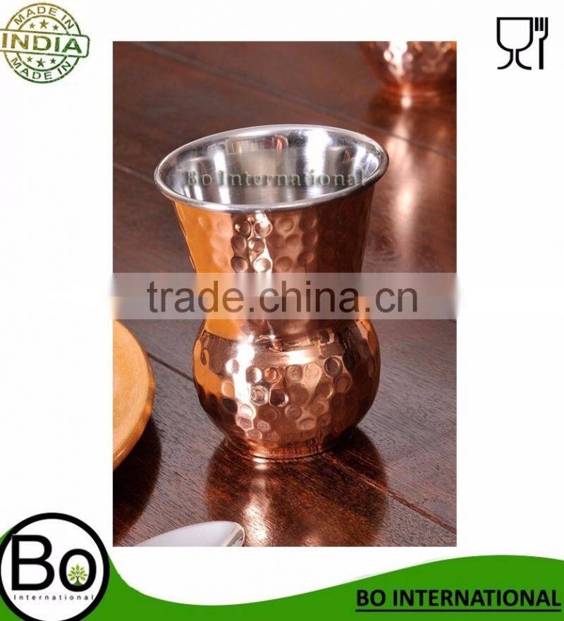 Hand Pounded Bottega Copper Tumbler