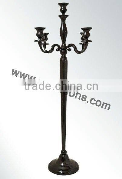 Jet Black Candelabra For party Used And Weddings Decorations