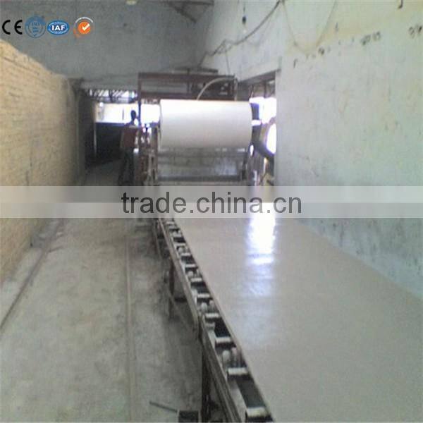 Gypsum board machinery