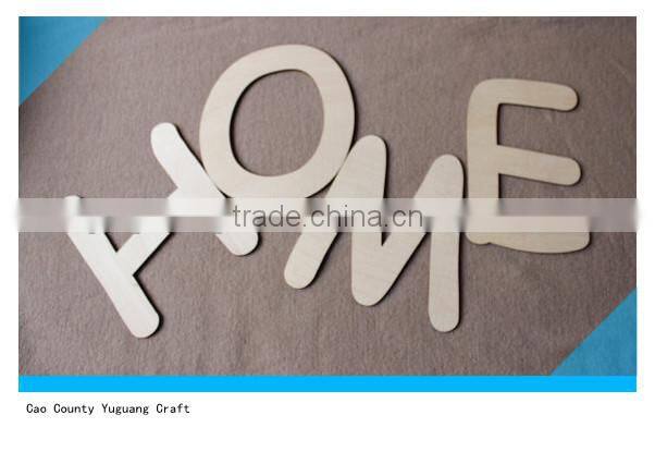 Home wooden word decor 6" unfinished wood sign wall decor craft