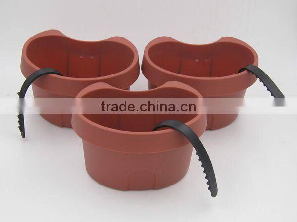 Garden hanging half round flower pot for sale