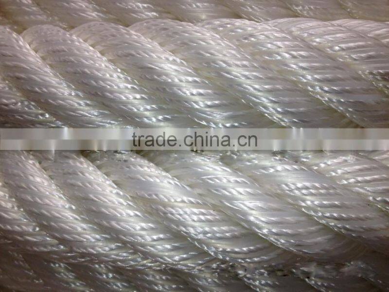ATLAS rope nylon+fiber flat rope twisted 6strands 40mm