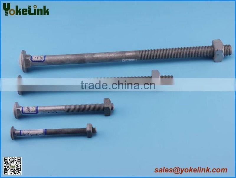 Hot dip galvanized machine bolts