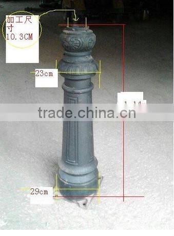 Cast iron steel traffic bollard