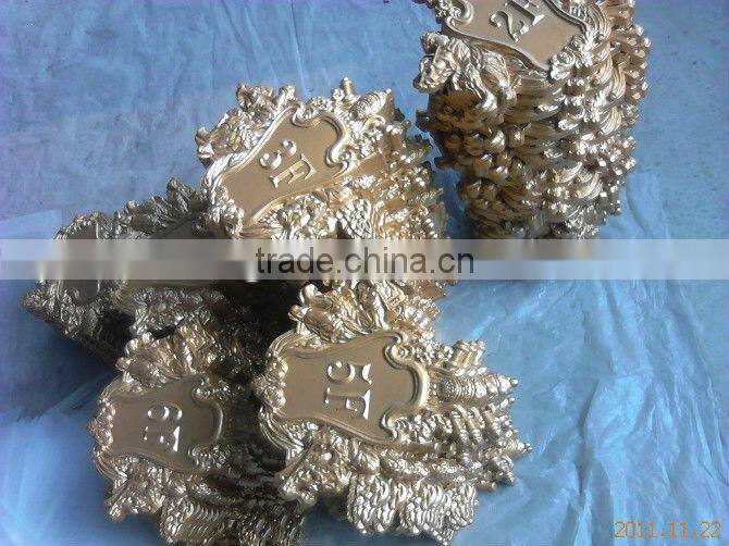 wall mounted aluminum alloy nameplate