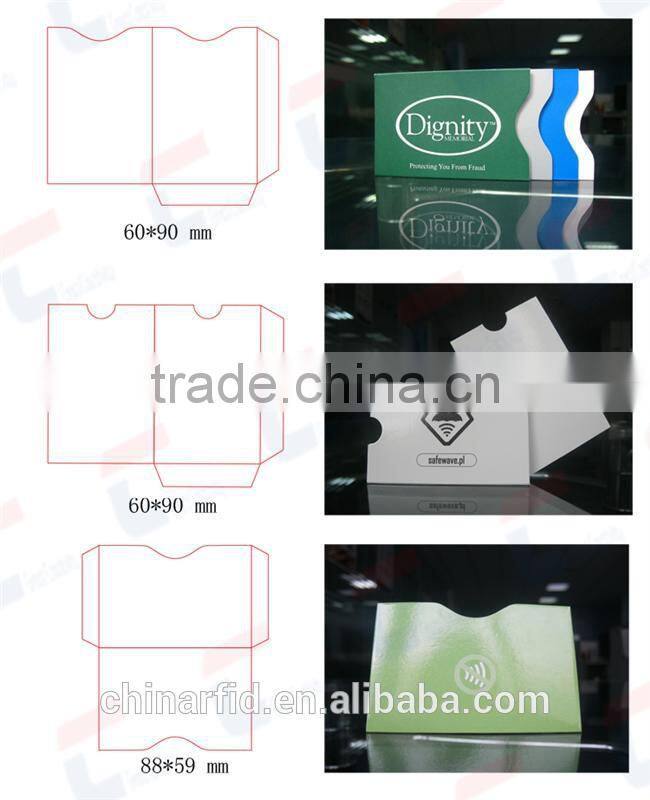 Wholesale Price RFID Card Shield PET Card Wallet with Custom Design