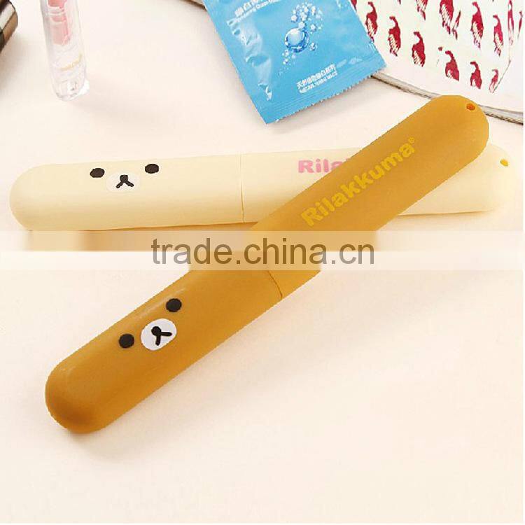 Plastic colorful travel toothbrush box, toothbrush case