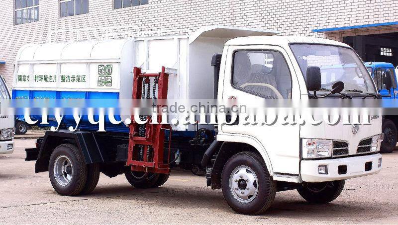 DFAC 4x2 Garbage Truck and 5 m3 Self Loading Garbage Truck for sales