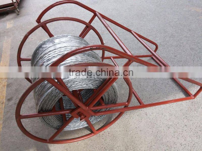 Galvanized Steel Anti Twist Braid Rope / Anti Twist Wire Rope for Transmission Line Stringing
