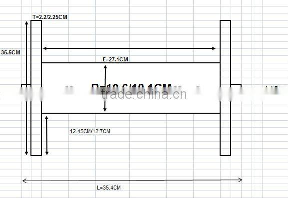 Aluminium beam for warping machine